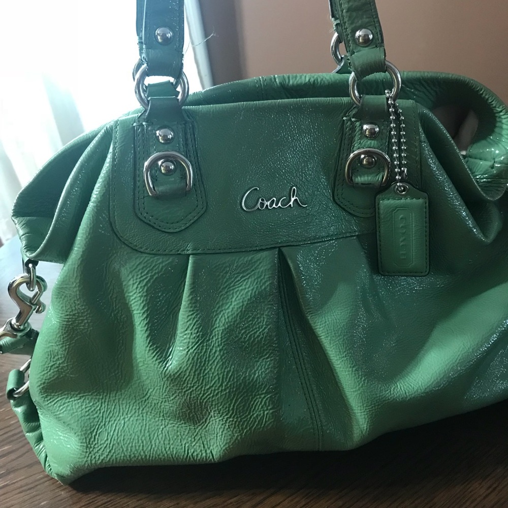 Green coach purse